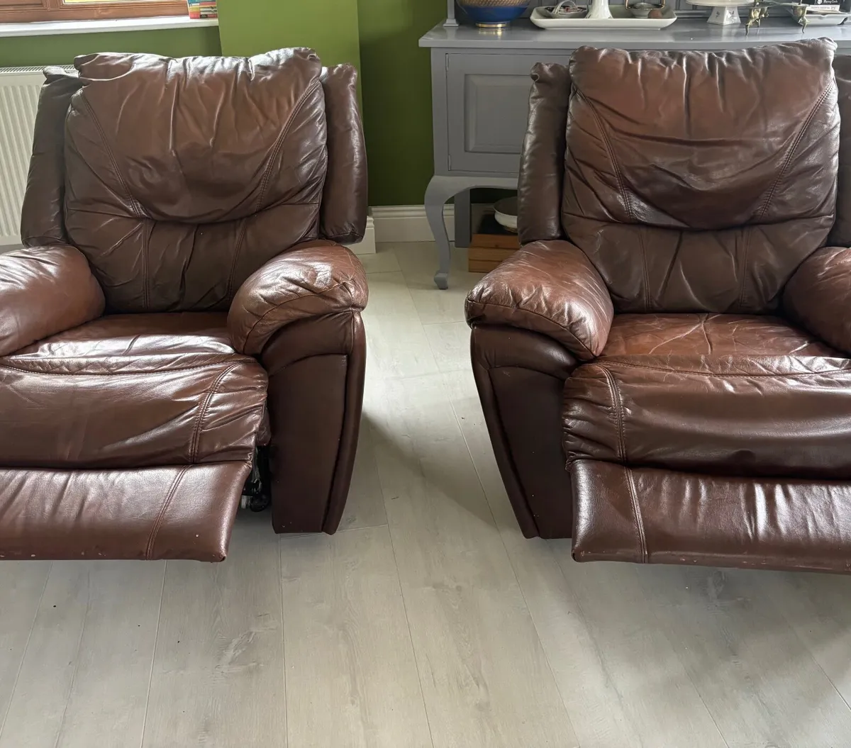 Leather Recliner Chairs - Image 3