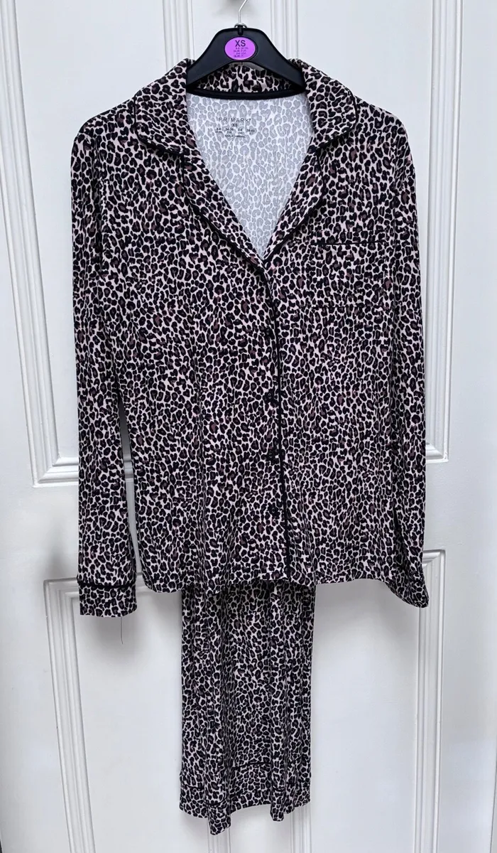New Women's Boyfriend Leopard Print Pyjamas
