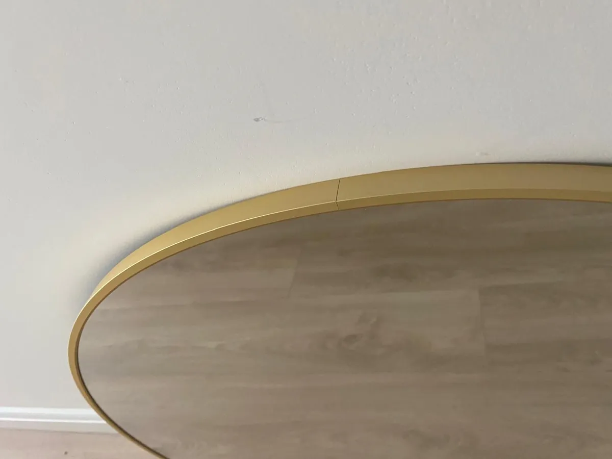 Gold Round Wall Mirror 75cm – Modern Aluminium - Image 4