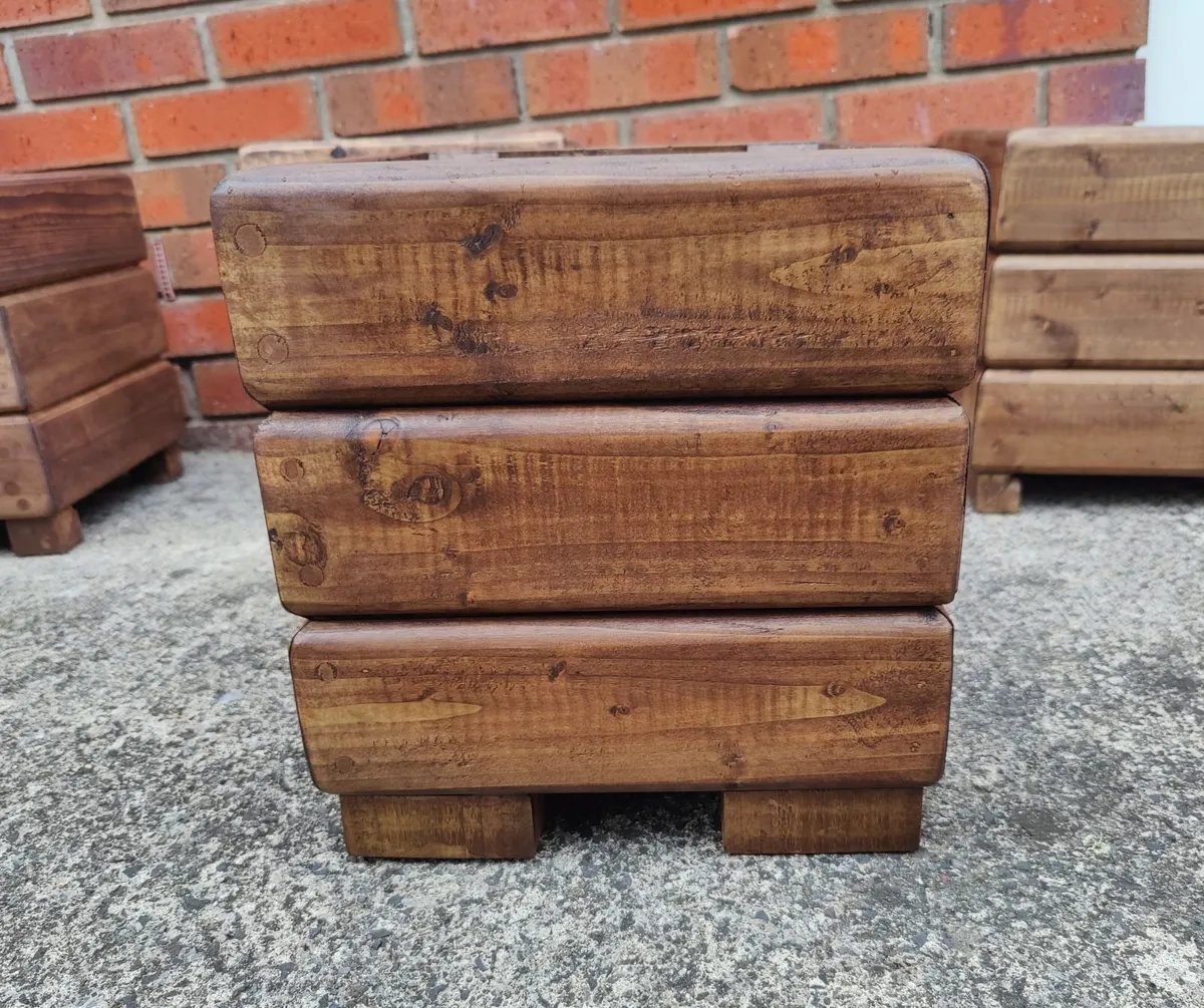 Premium Handmade Wooden Planter - Image 4