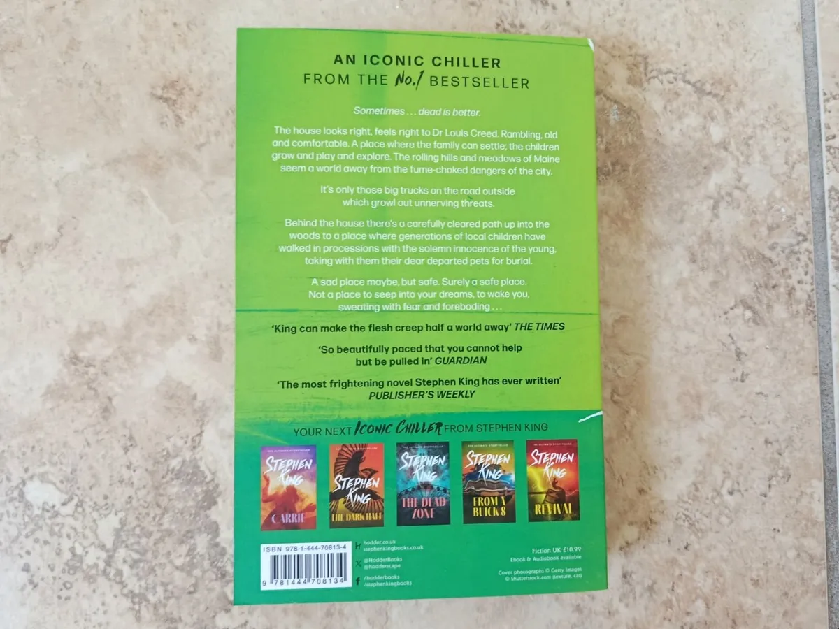Stephen King: Pet Sematary - Horror Paperback Book - Image 2