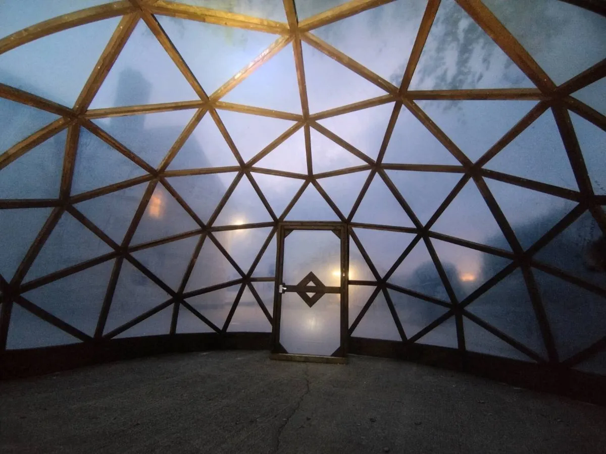 Geodesic dome garden room polytunnel - Image 1