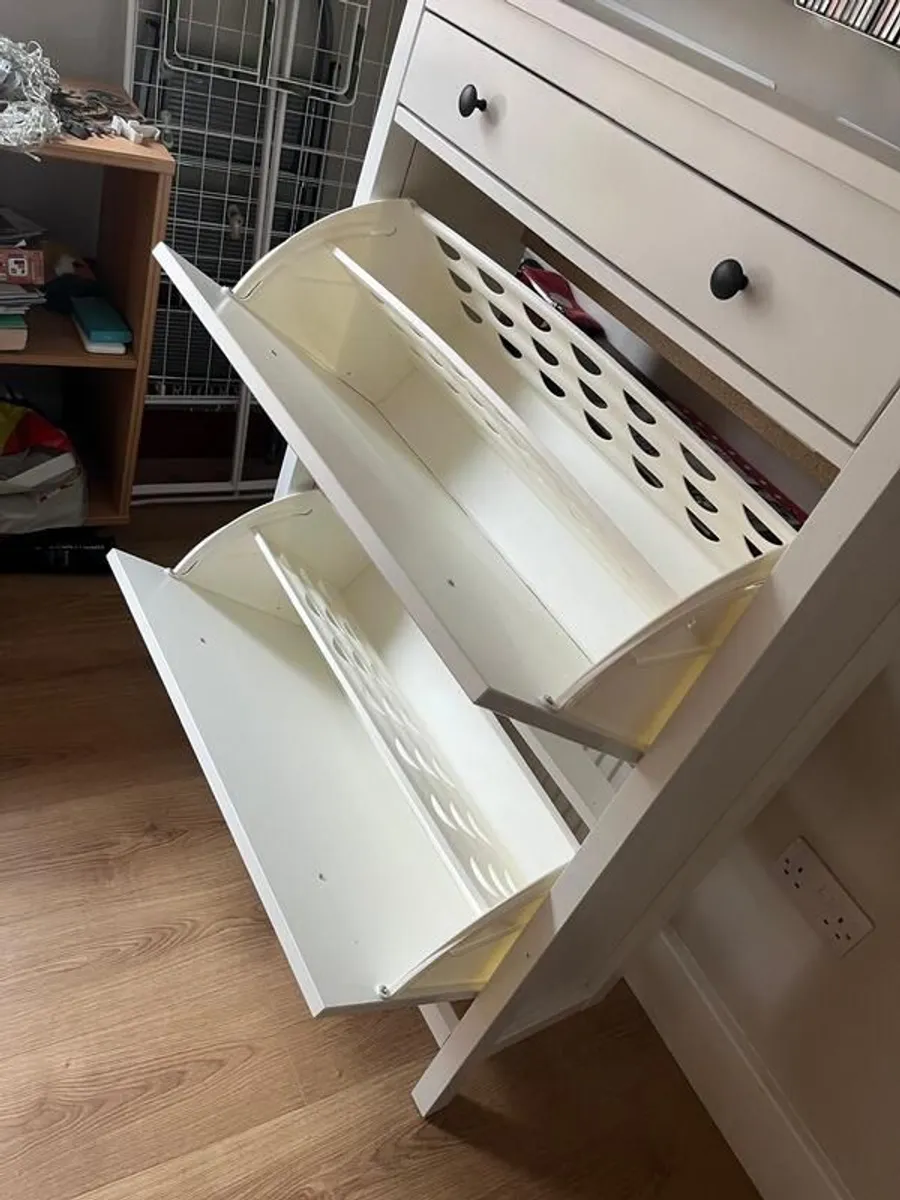 Wooden shoe cabinet - Image 3