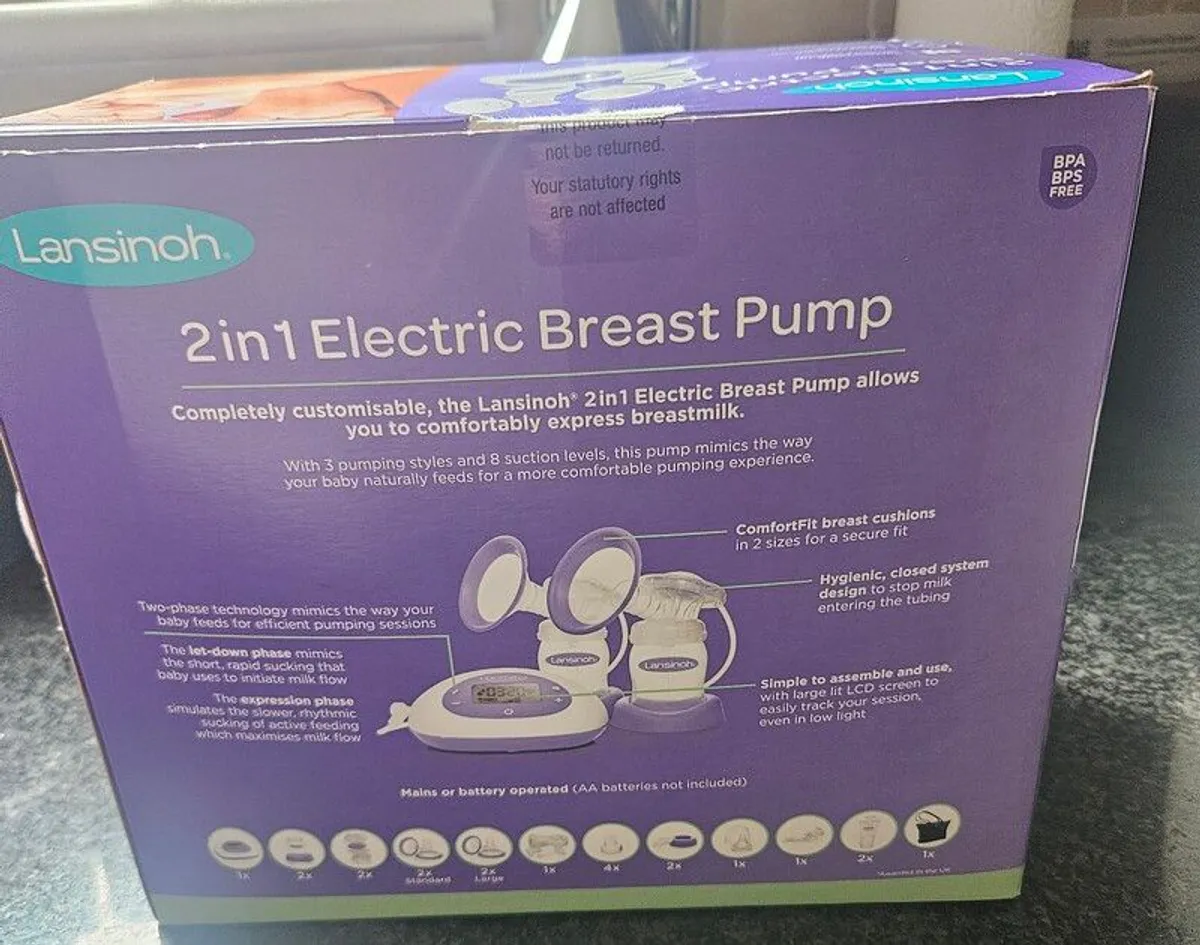 Lansinoh 2-in-1 Double Electric Breast Pump - Image 2