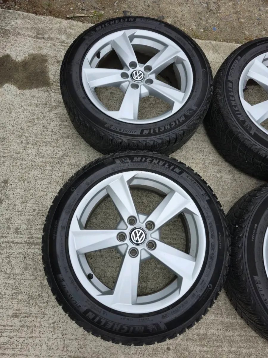 17" 5x112 Alloys Good Tyres VW, Skoda, Seat - Image 2