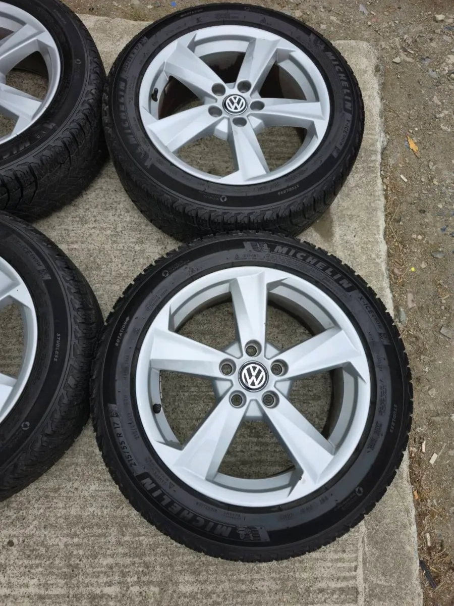 17" 5x112 Alloys Good Tyres VW, Skoda, Seat - Image 3