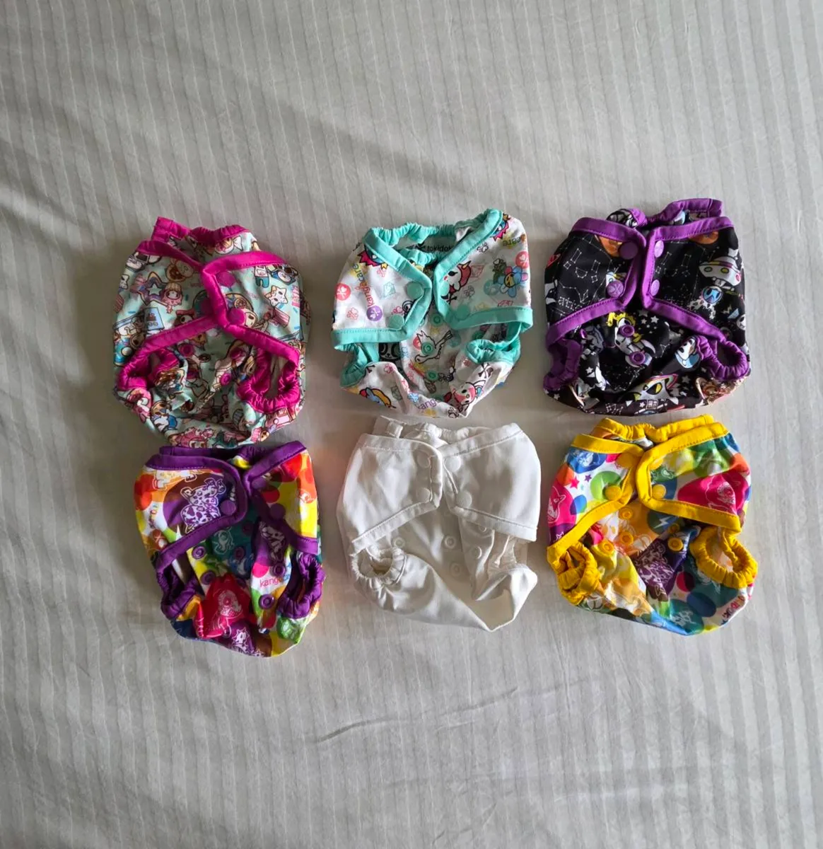 Cloth nappies prefold bundle - Image 2