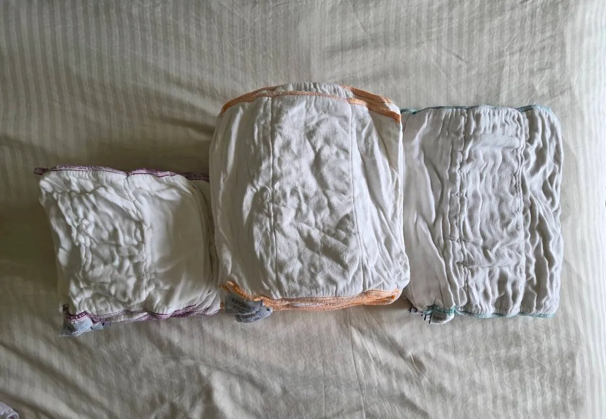 Cloth nappies prefold bundle - Image 3