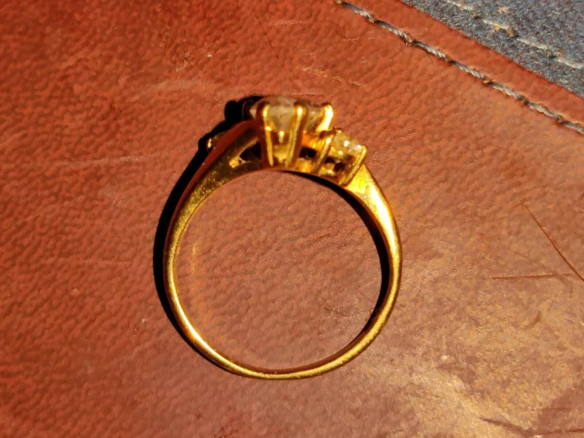 HUGE RARE OPAQUE OVAL, 9CT Gold Vintage Ring ! - Image 4