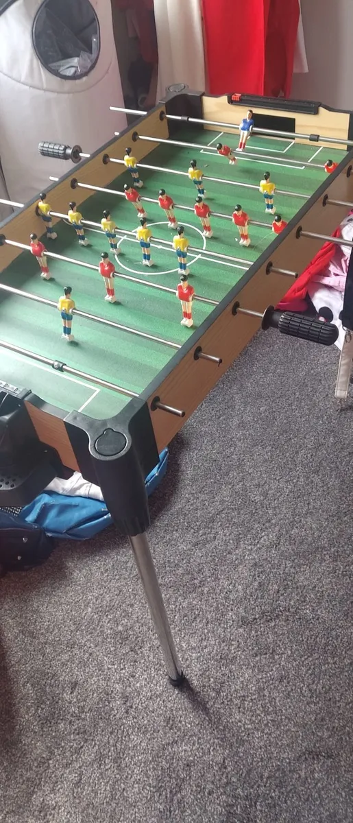 Ambassador football air hockey table. .like new - Image 4