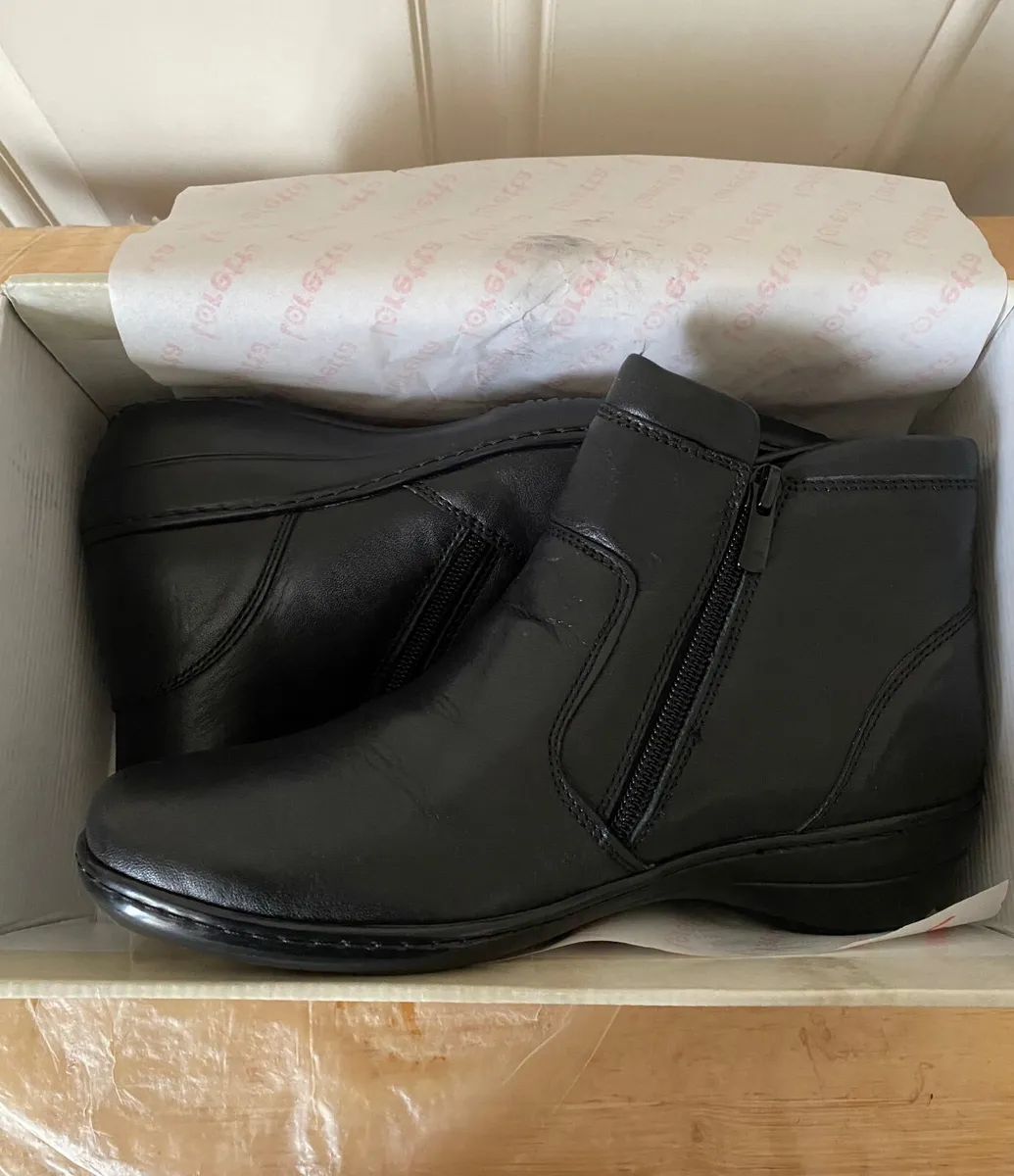 Womens leather ankle boots - Image 2