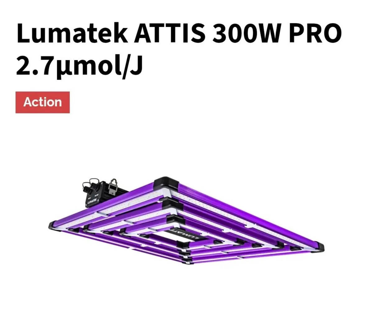 PROFFESIONAL GROW LIGHT,  LUMATEK 300 PRO