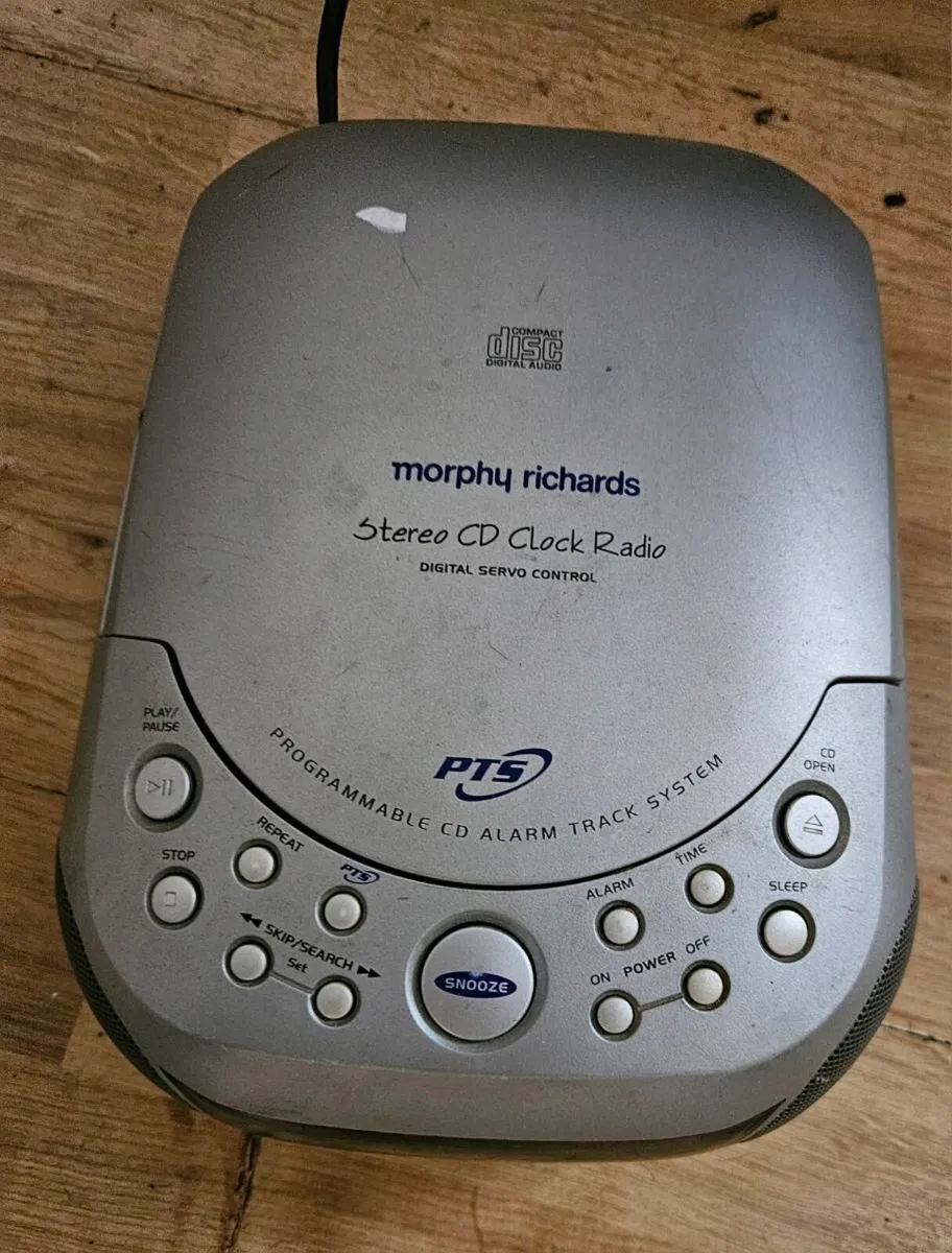 Morphy Richards Cd/Radio/Alarm Clock with Cds - Image 2