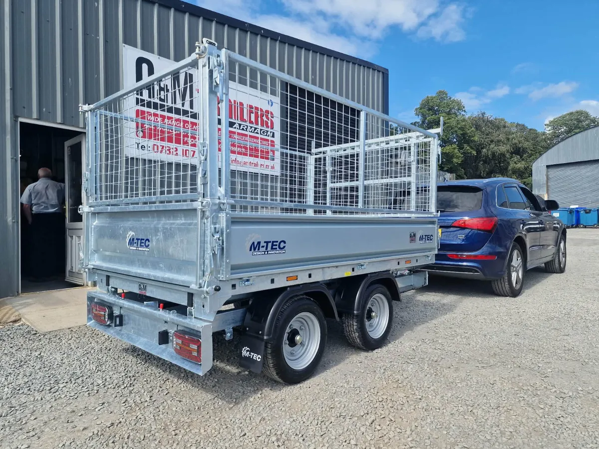 Tipper trailer M-tec 8x5  tipping - Image 2