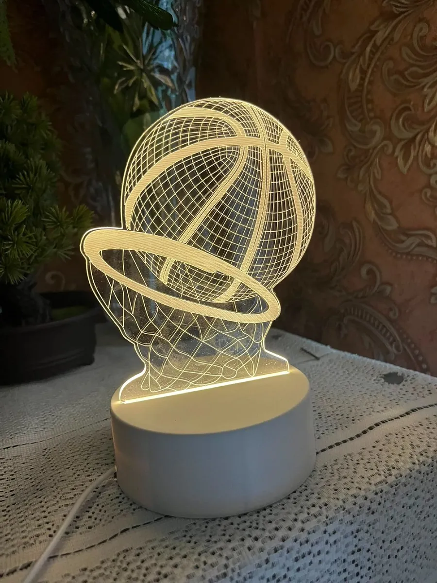 🏀 Basketball LED Night Light - Image 1