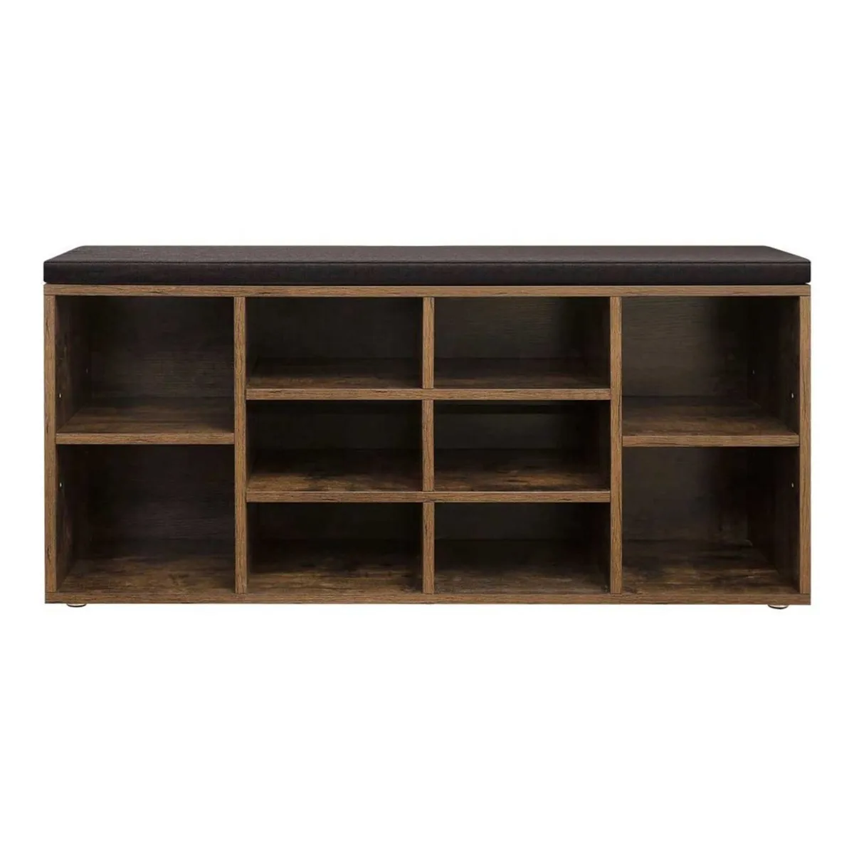 Shoe Storage Bench with Cushion 10 Compartments - Image 2