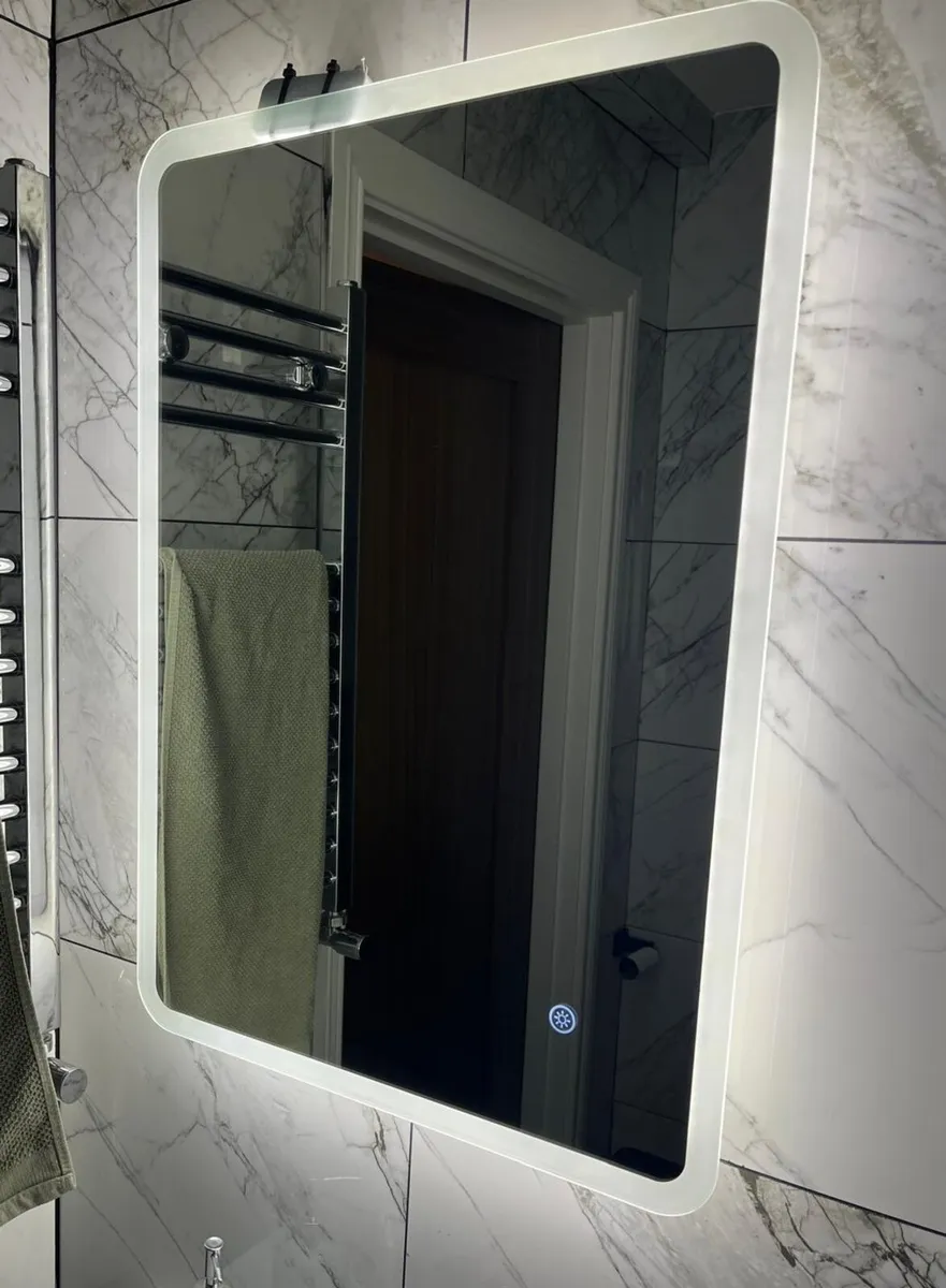 Rectangular Wall-mounted Bathroom Illuminated mirr - Image 4