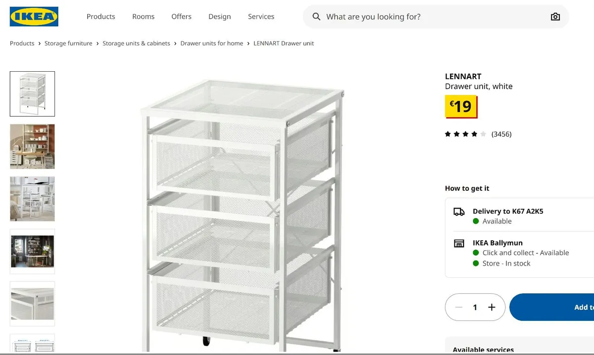 IKEA LENNART Drawer Unit - Image 3
