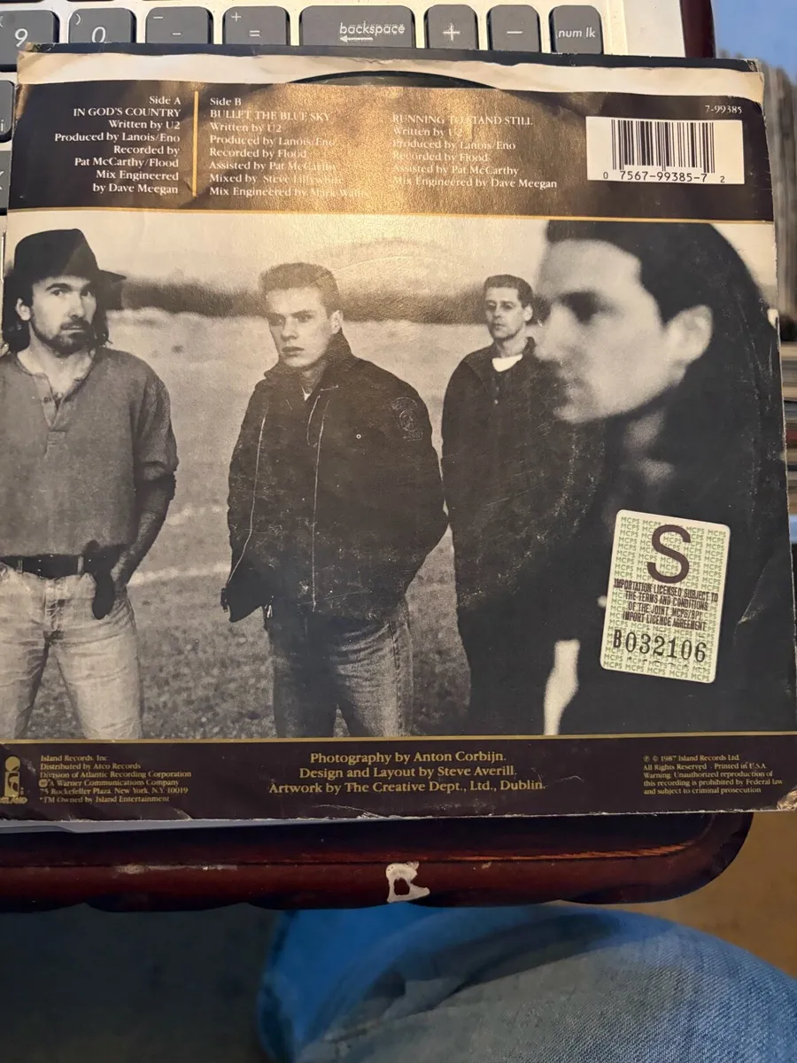 U2 7 inch Vinyl Singles Bundle x4 - Image 3