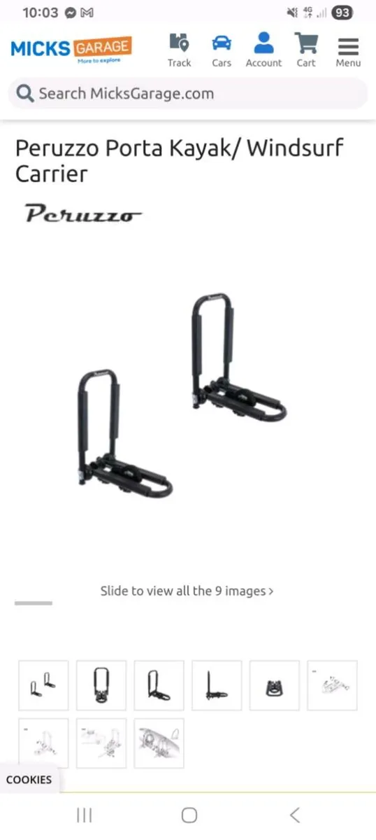 Peruzzo kayak carriers