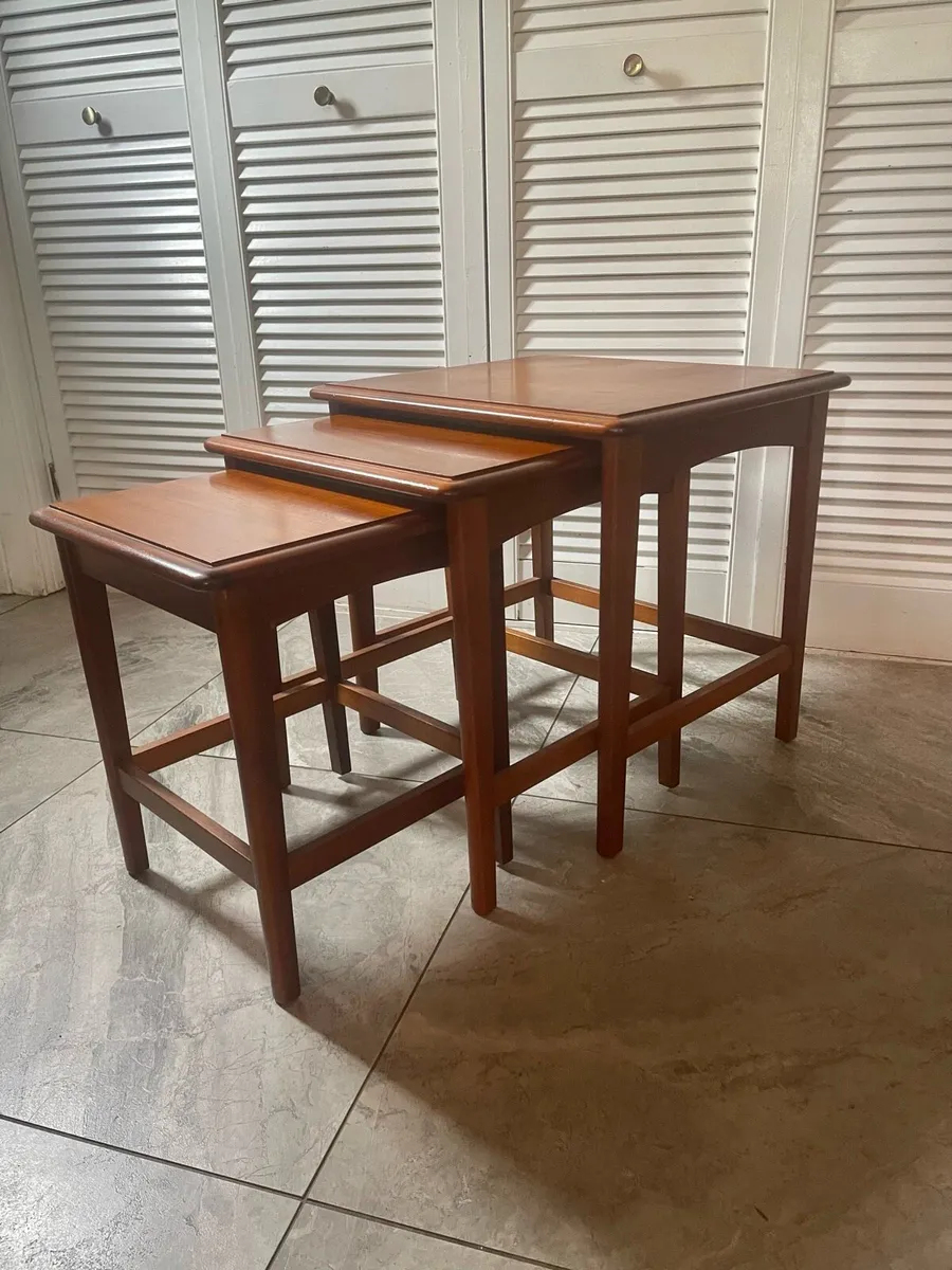 Mid century nesting tables - Image 1