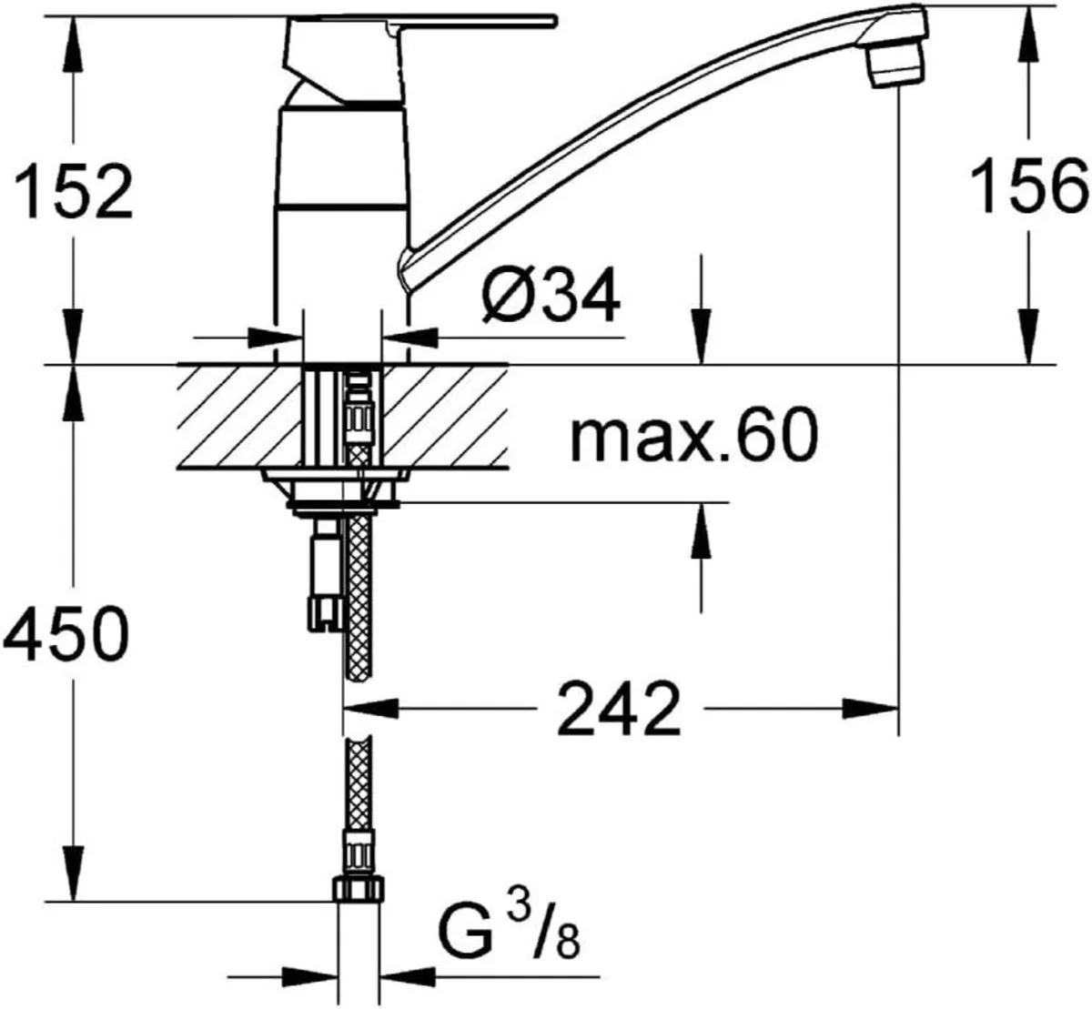 Get Single-Lever Kitchen Tap - Image 2