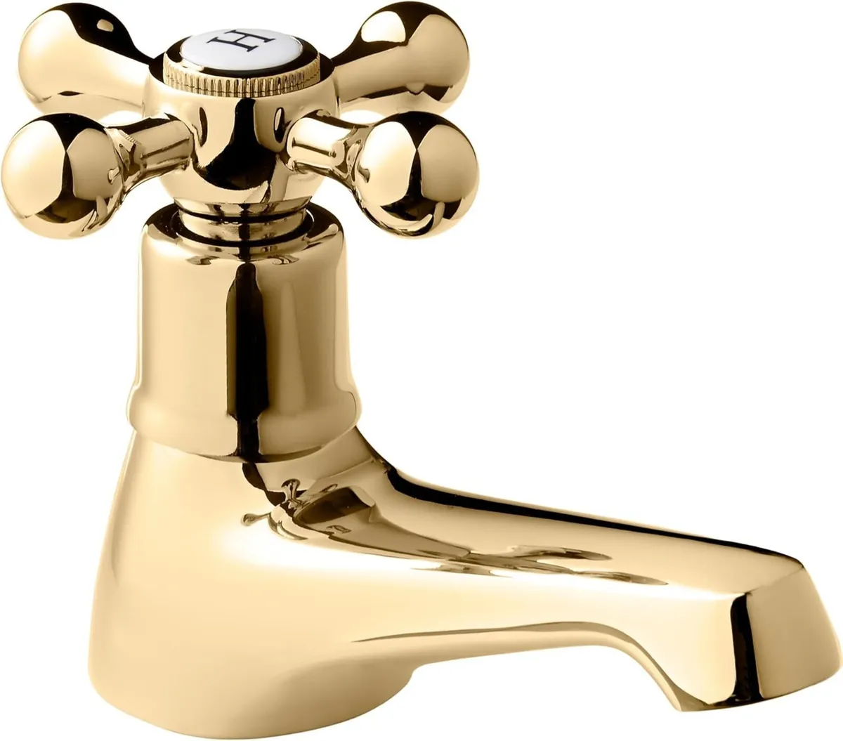 Basin Taps Traditional Brass Victorian Style Hot - Image 4