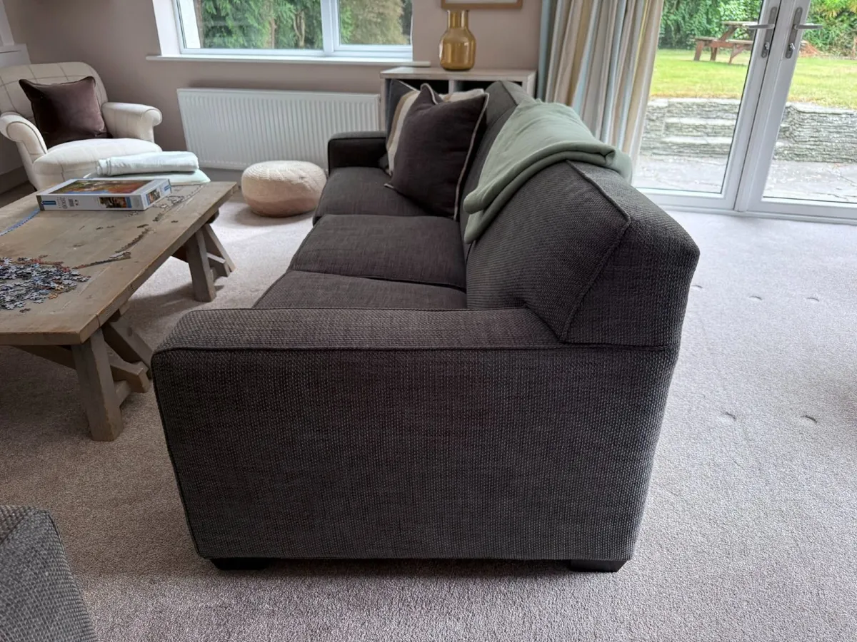 Crate & Barrel Grey Sofa and Sofa Bed - Image 2