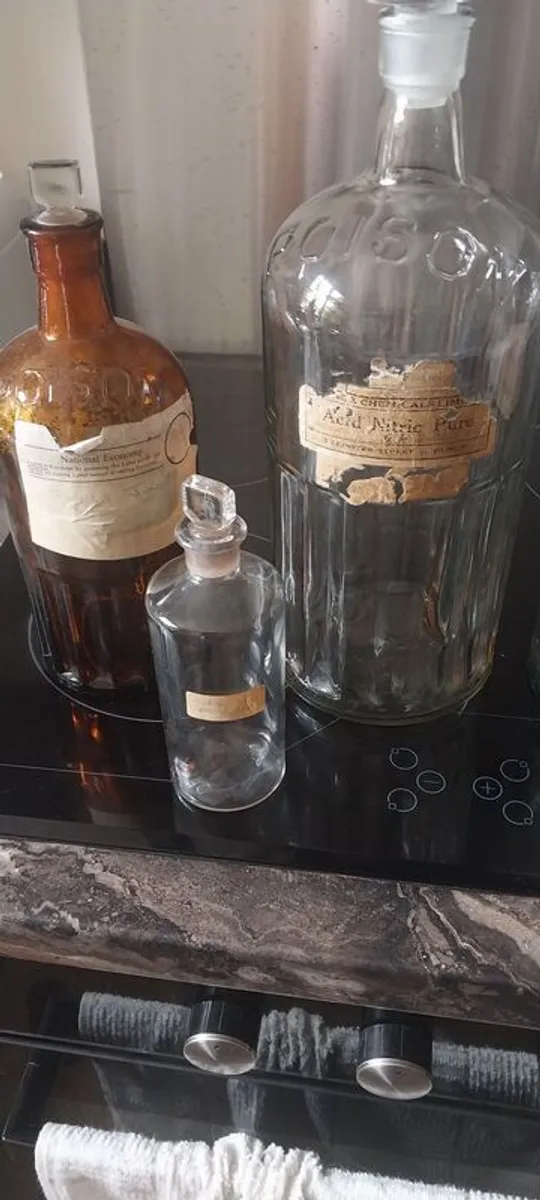 old medicine bottles - Image 1