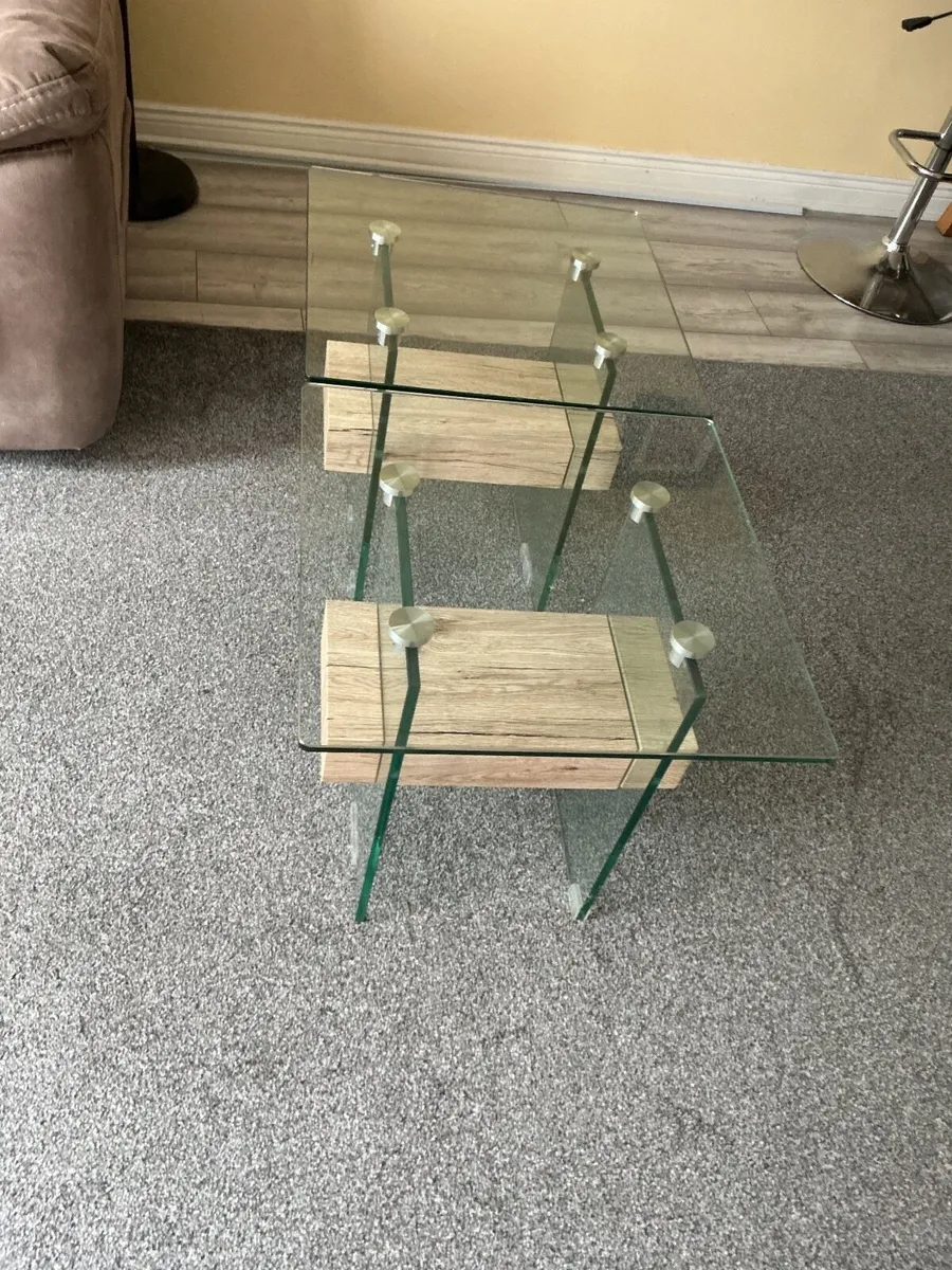 Glass Side/Coffee Tables - Image 1