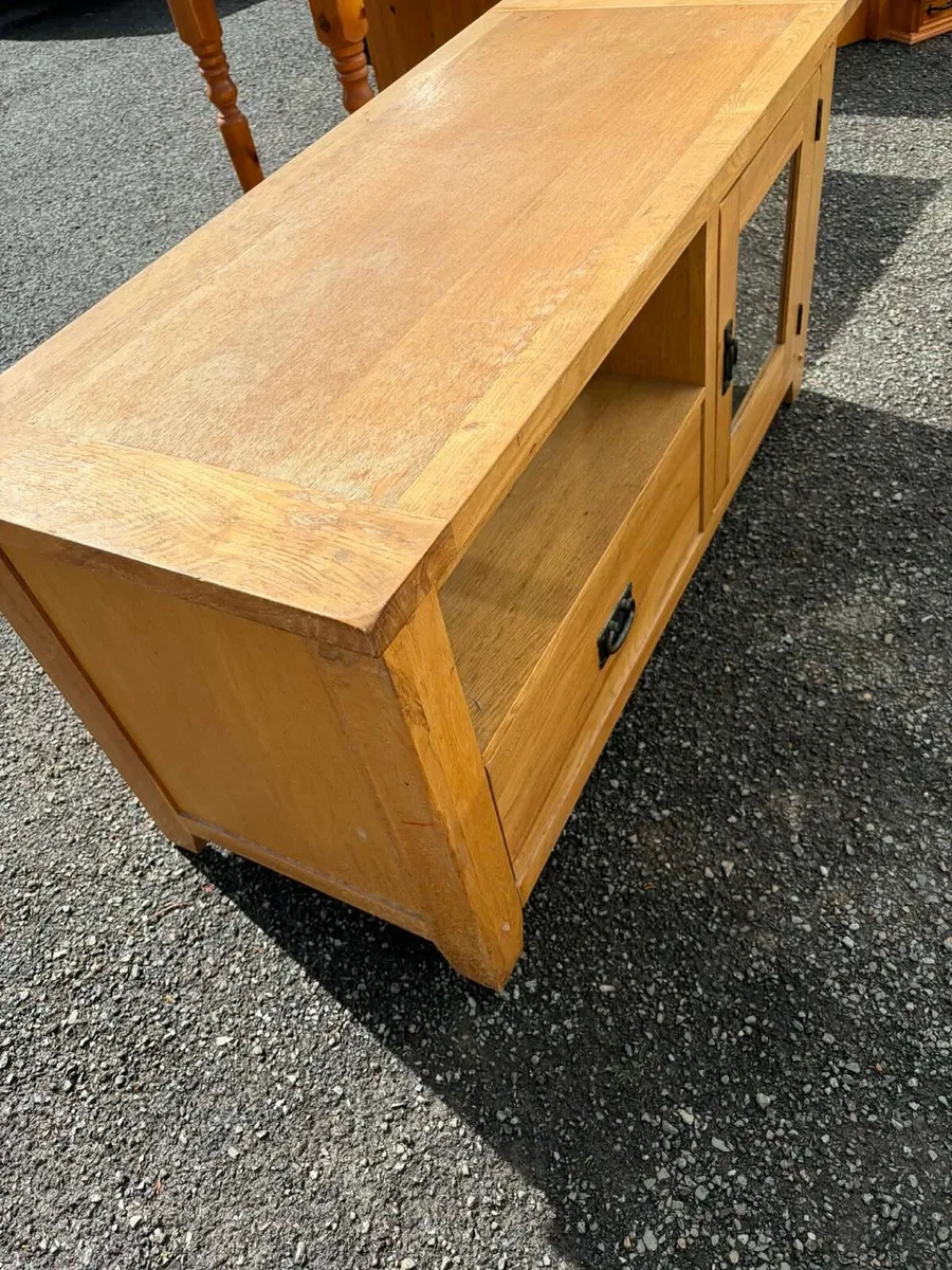 oak tv unit side board - Image 2