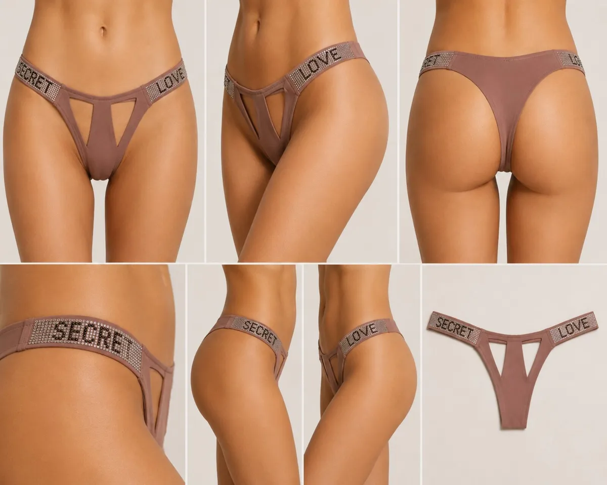 Dyana Pure Luxury Crystal Thong – Secret Love - Image 2