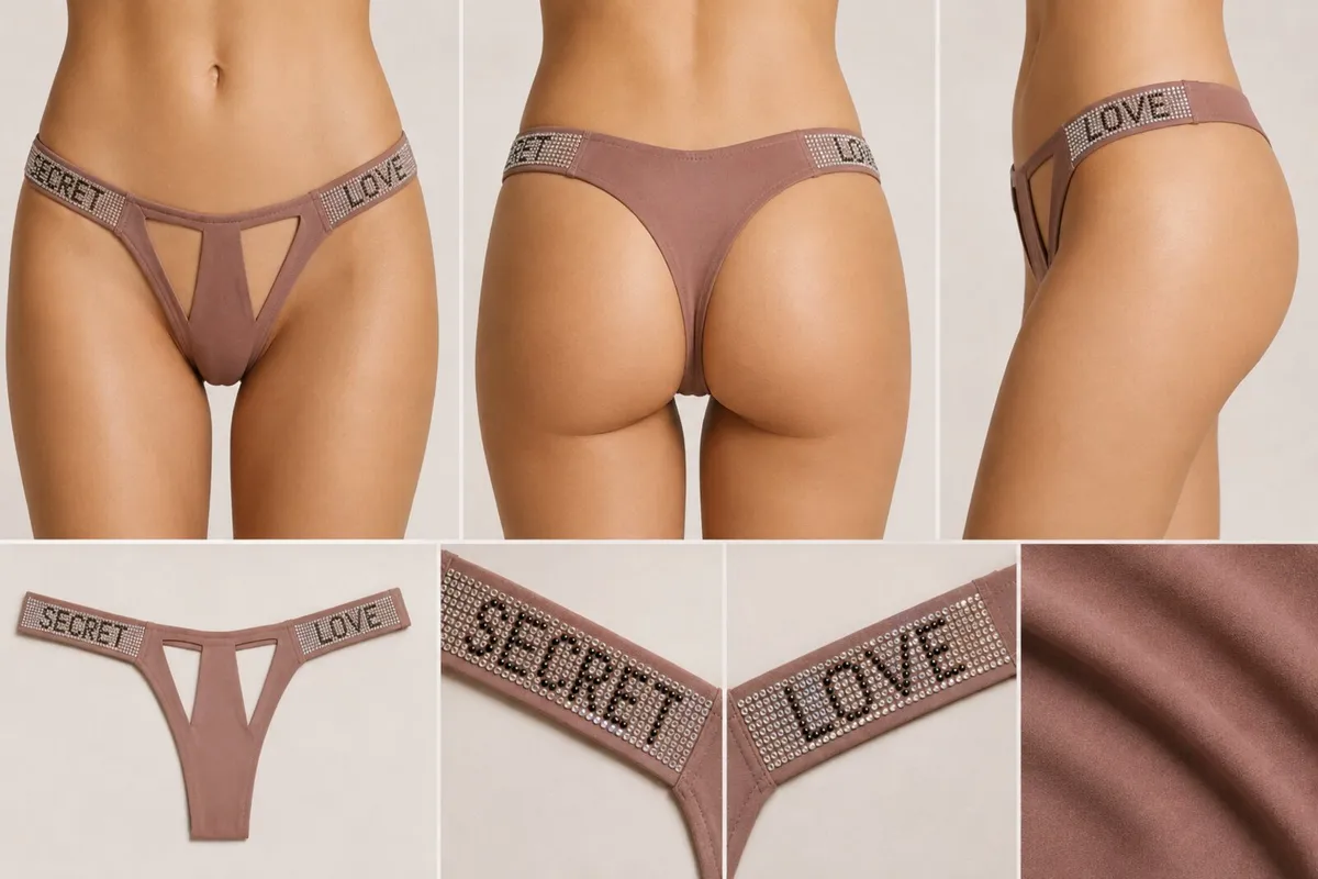 Dyana Pure Luxury Crystal Thong – Secret Love - Image 3