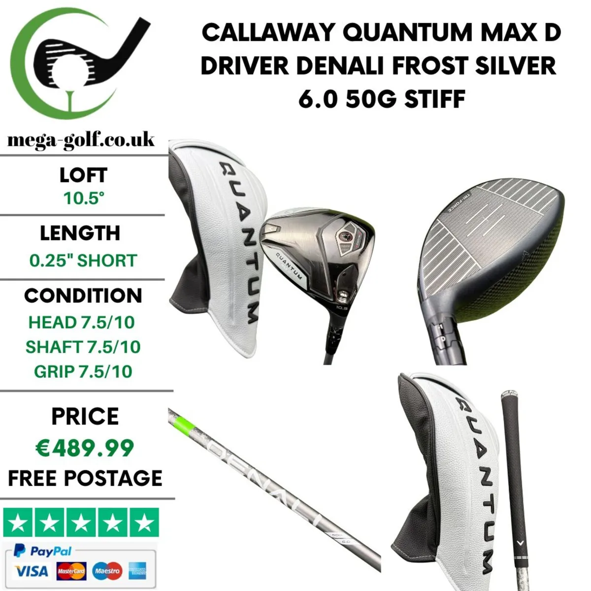 Callaway Quantum Max D Driver / 10.5° / Stiff - Image 1