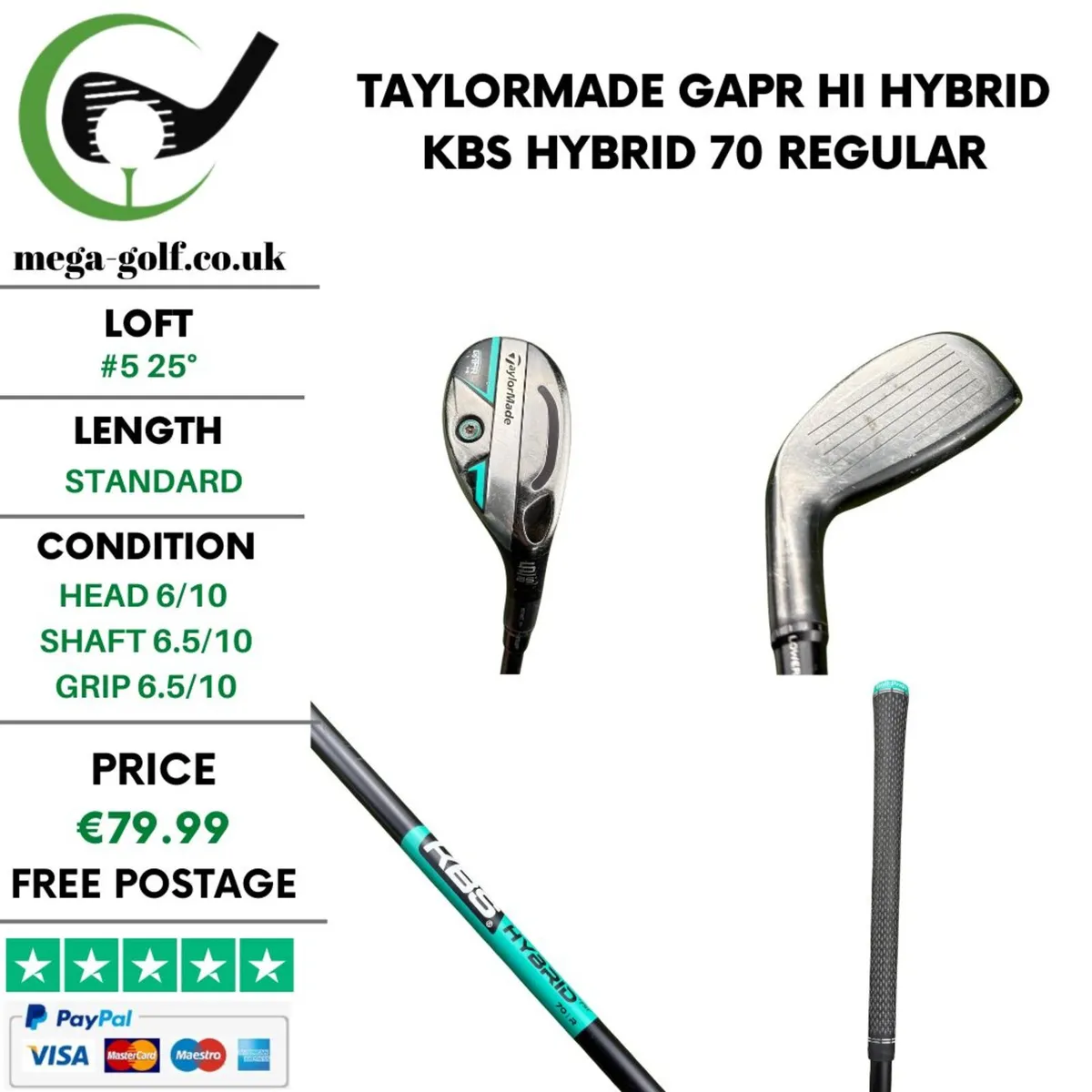 Taylormade Gapr Hi Hybrid / #5 25° / Regular - Image 1