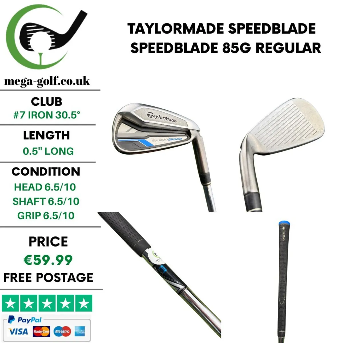 Taylormade Speedblade #7 Iron 30.5° / Regular - Image 1