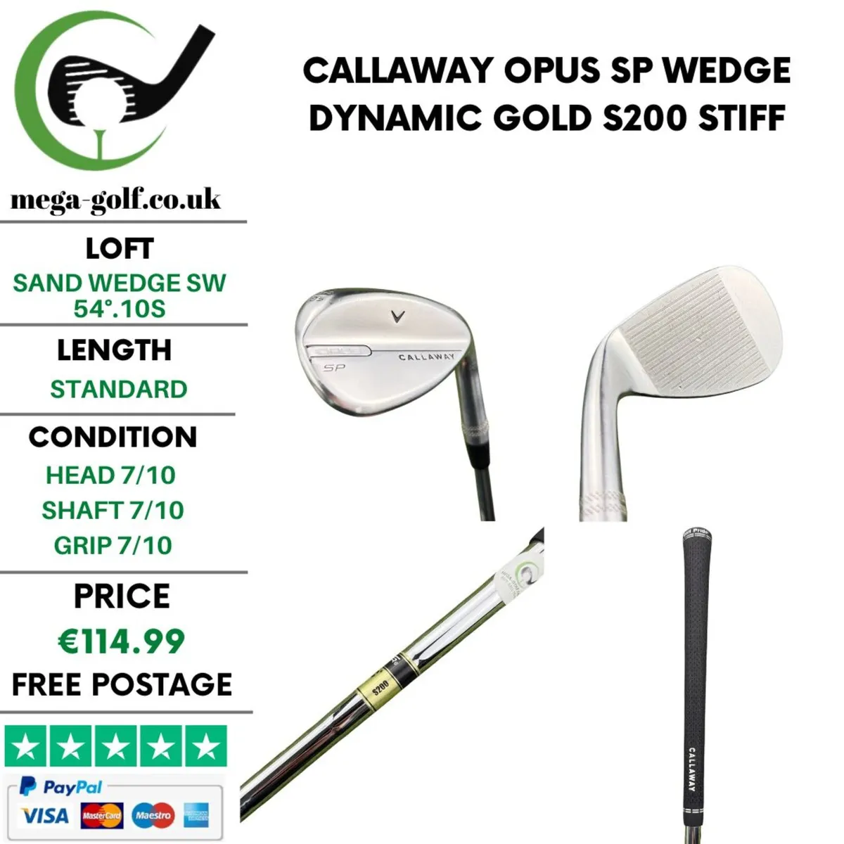 Callaway Opus SP Wedge Sw 54°.10S / Stiff - Image 1