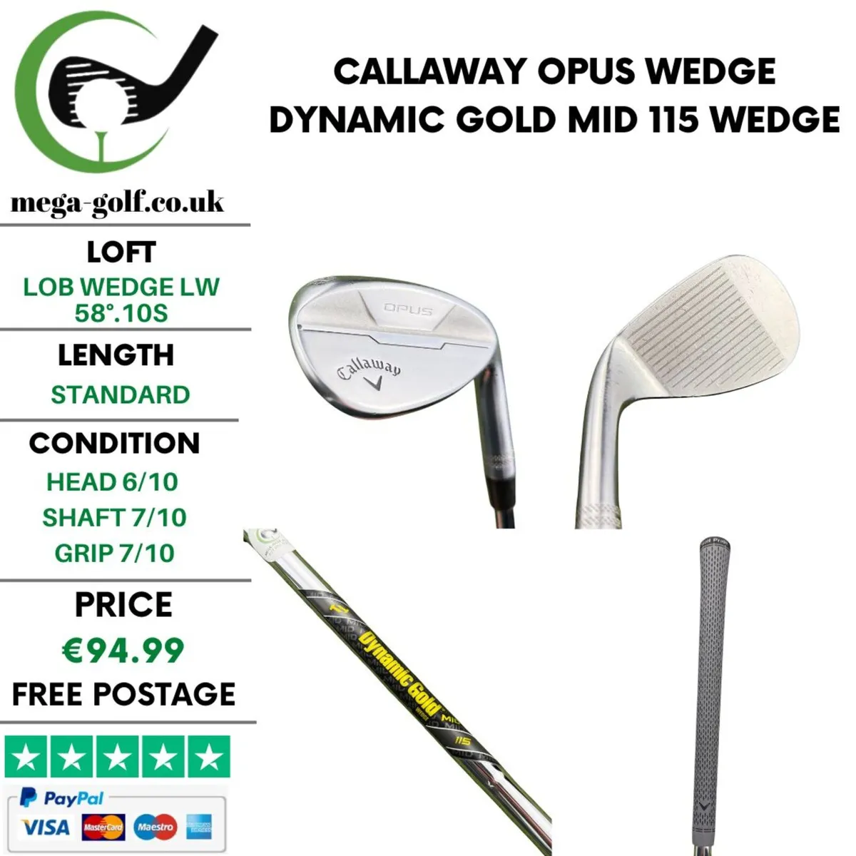 Callaway Opus Wedge Lw 58°.10S / Wedge - Image 1