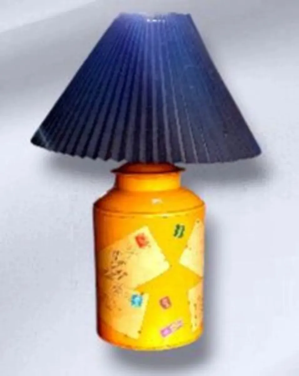 Vintage Tin Canister Table Lamp - Image 3