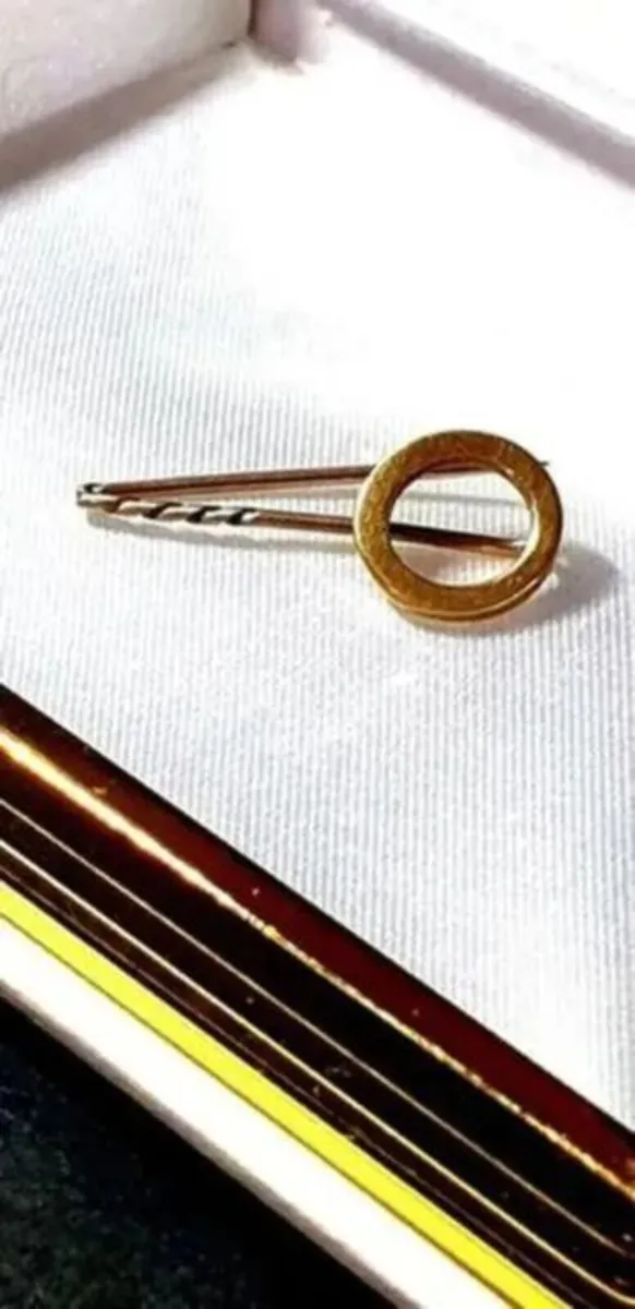 Vintage 9ct Gold Tie Pin - Image 4