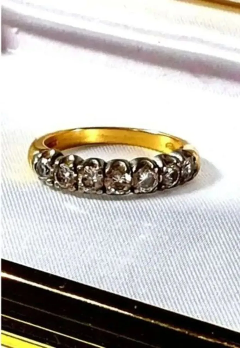 Victorian 18ct Gold Diamond Ring - Image 3