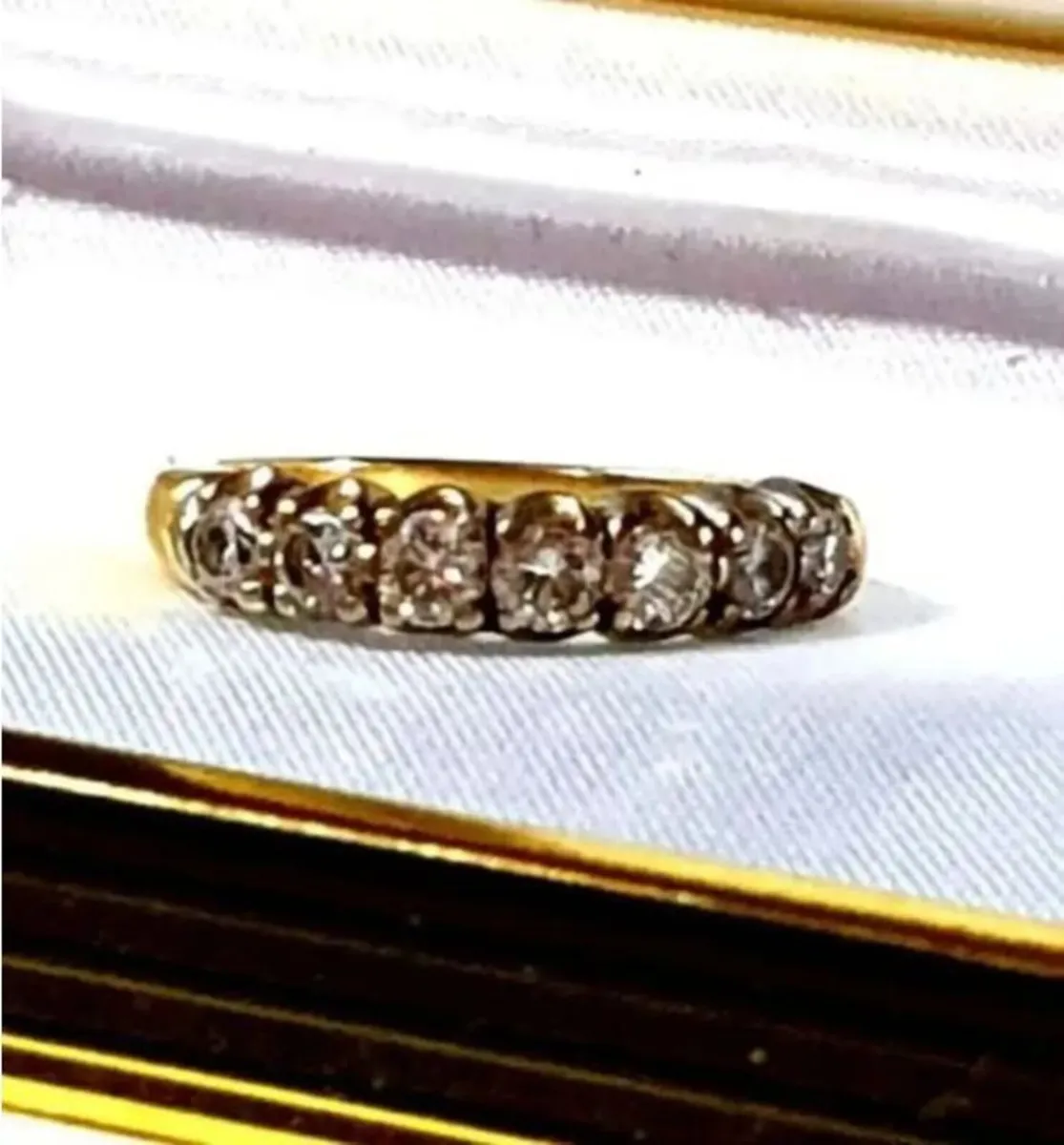 Victorian 18ct Gold Diamond Ring - Image 4
