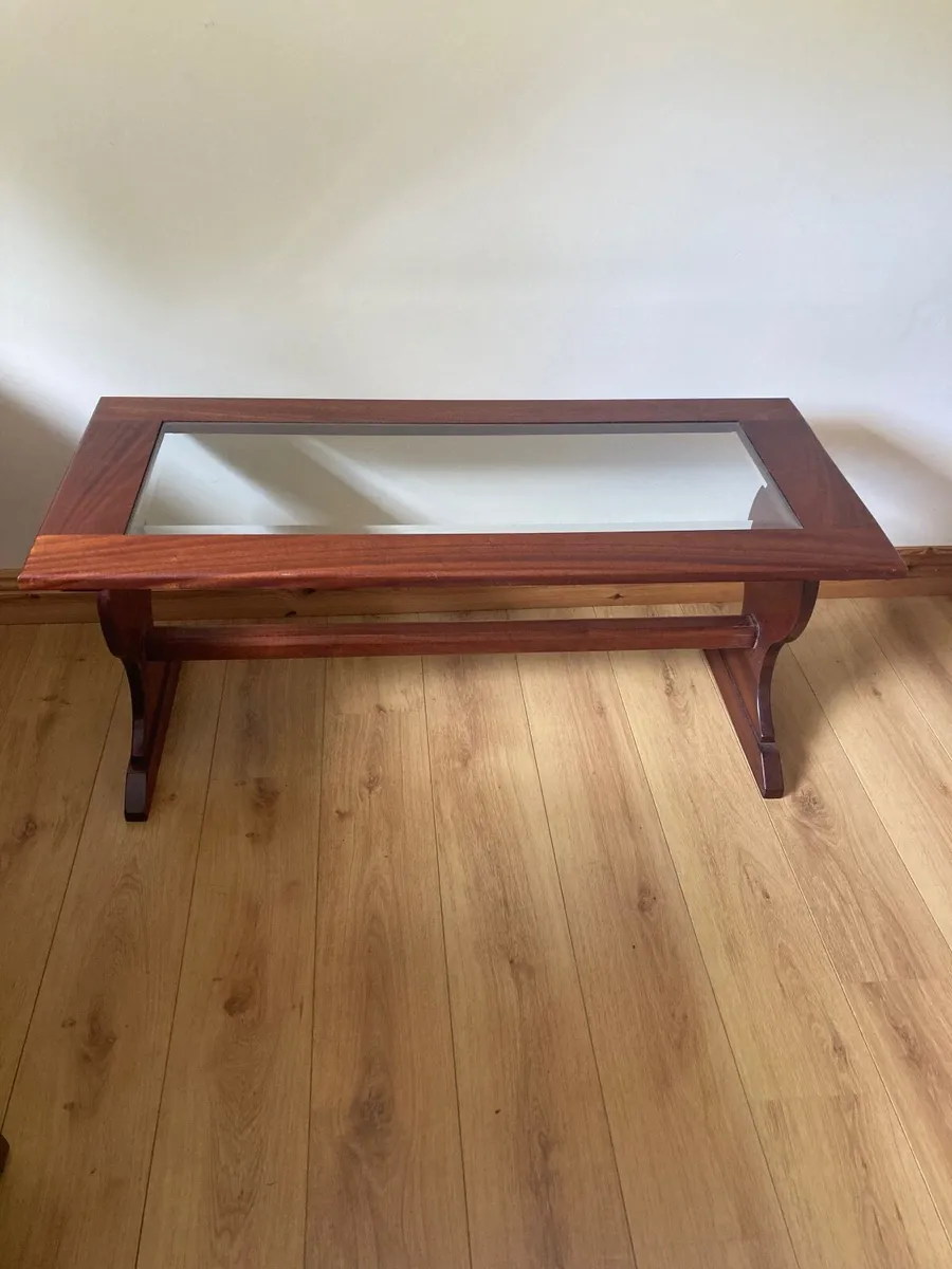 Coffee Table with glass insert - Image 1