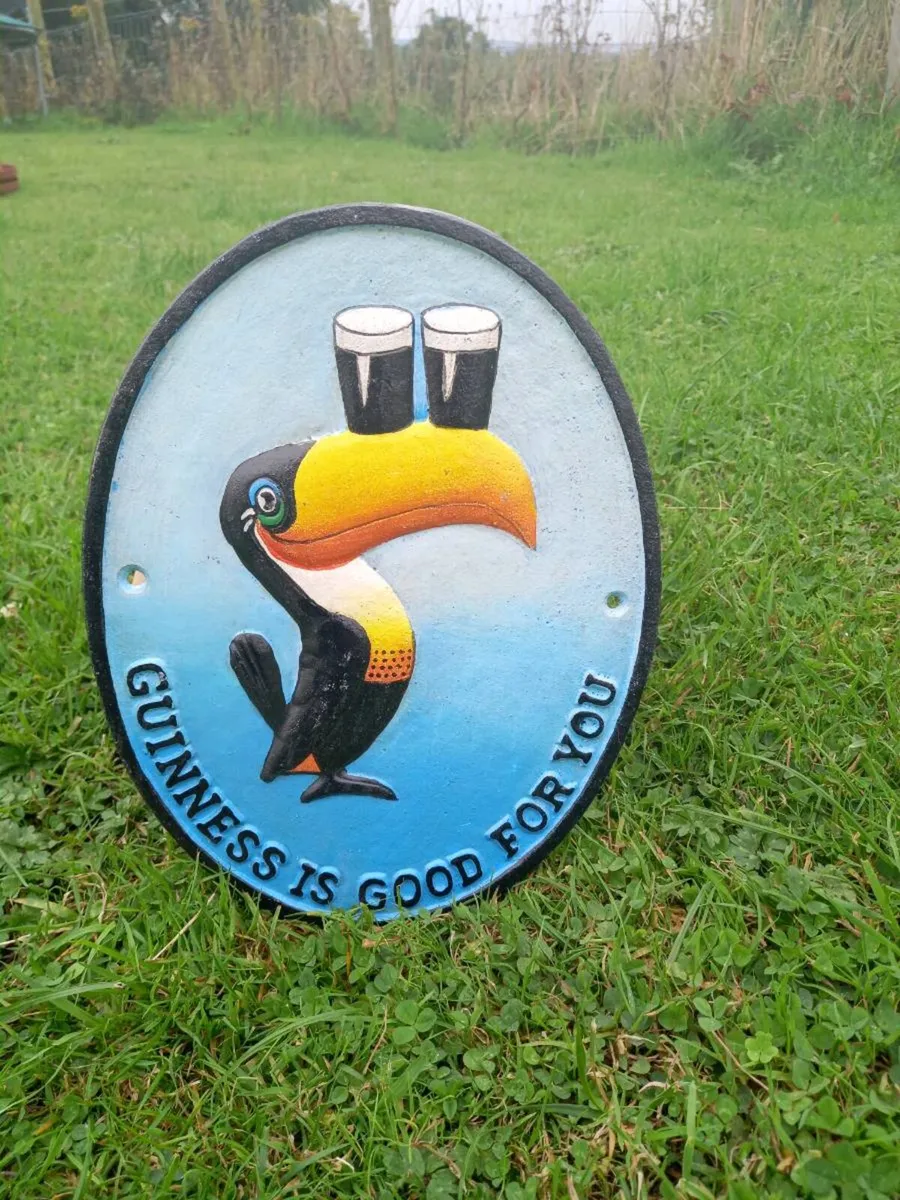 Cast Iron Guinness Sign