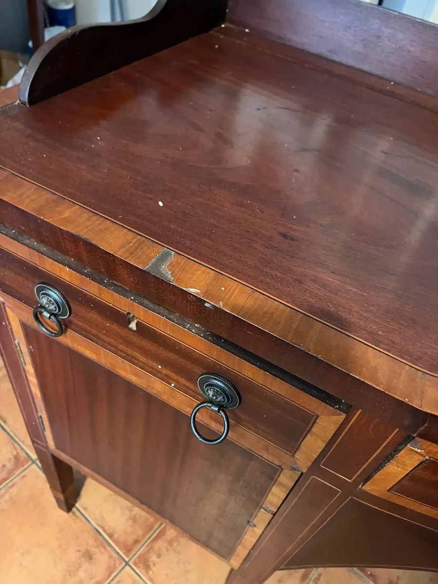 Antique  Sideboard solid needing some tlc - Image 4