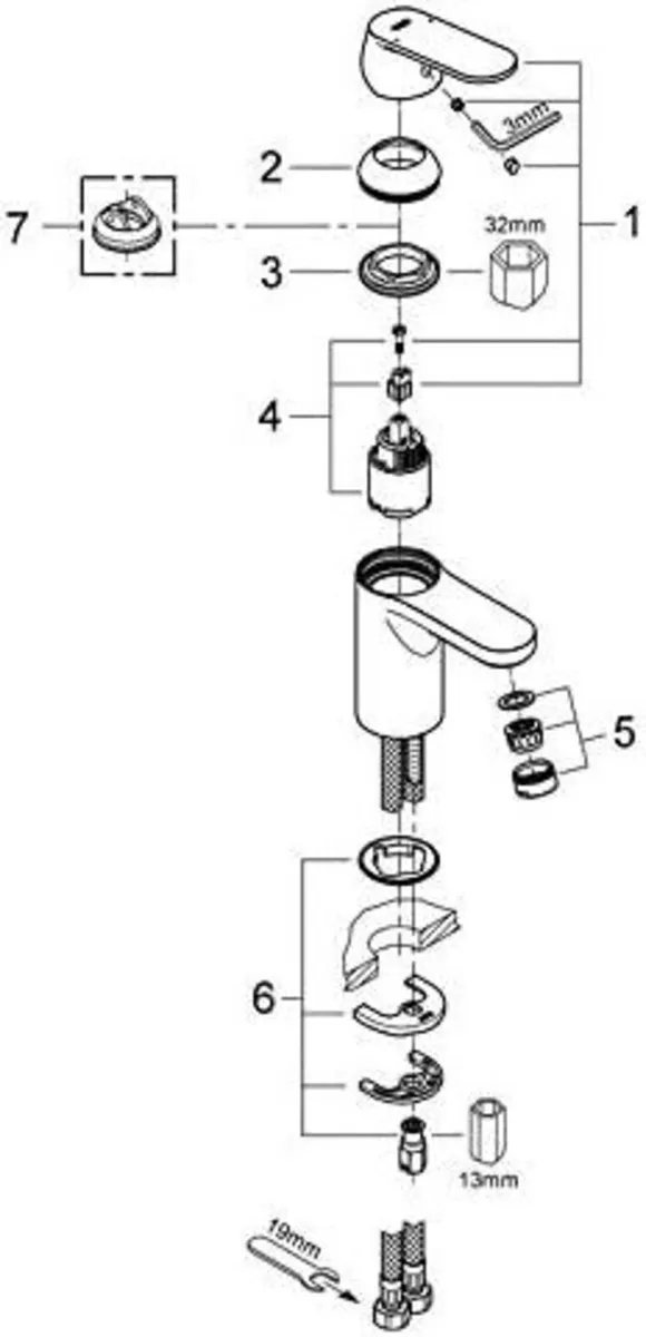 Eurosmart Cosmopolitan Bathroom Tap - Image 3