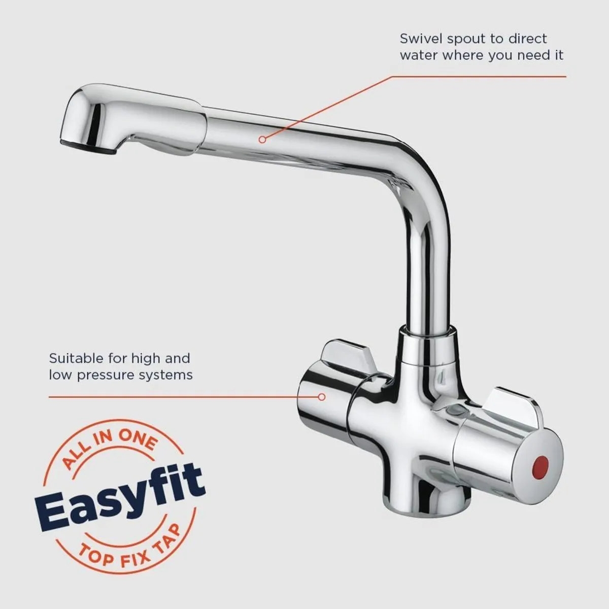 Kitchen Tap Chrome Mh Snk Ef C Classic - Image 3