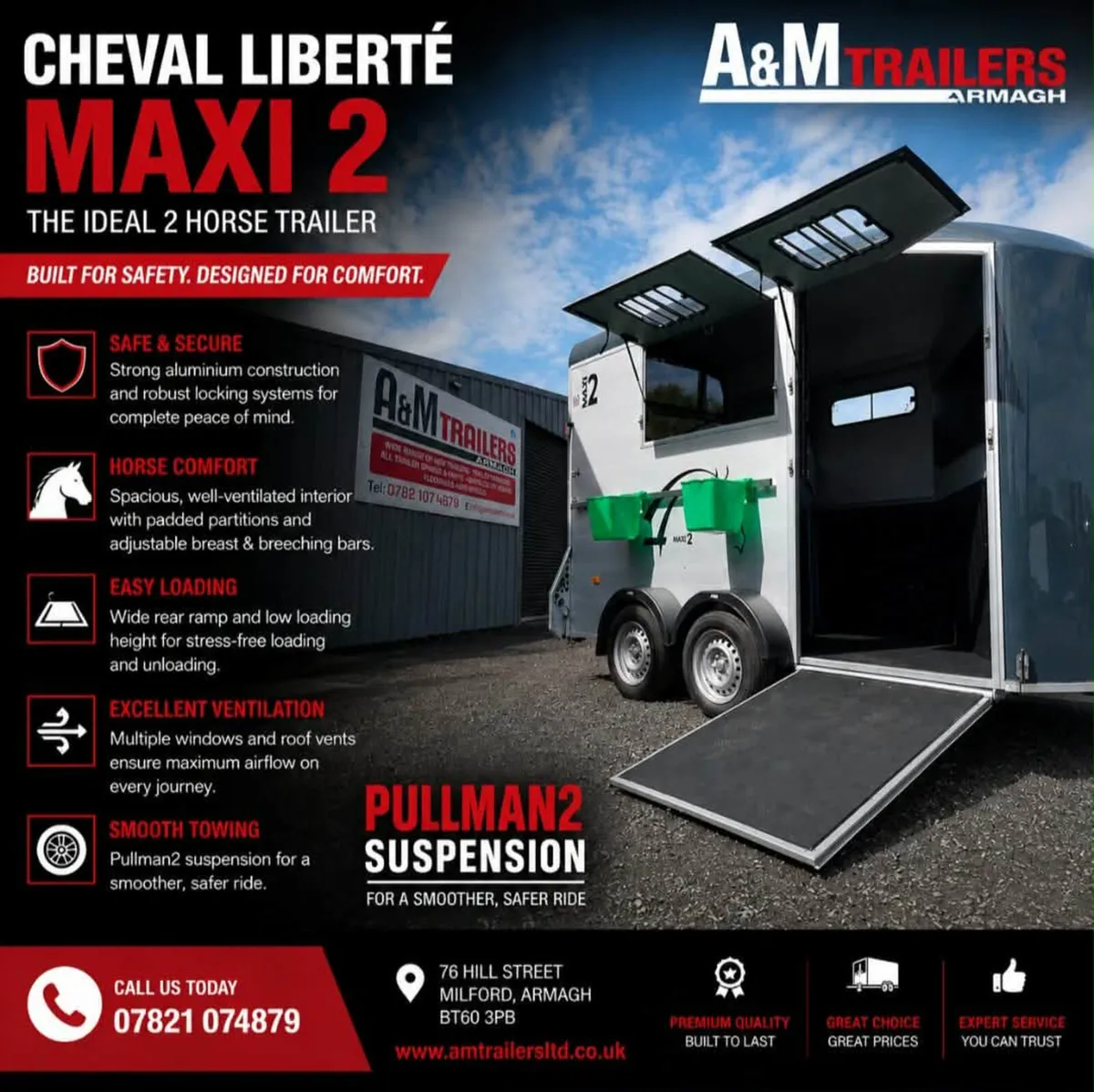 Cheval liberte maxi2 horse trailer - Image 1