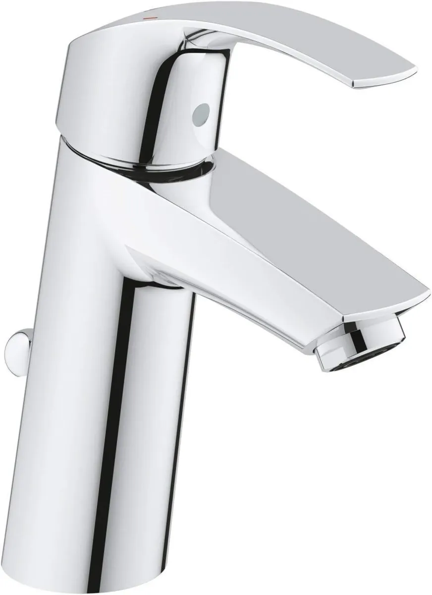Basin Mixer Tap with Pop-Up Waste Set Chrome - Image 1