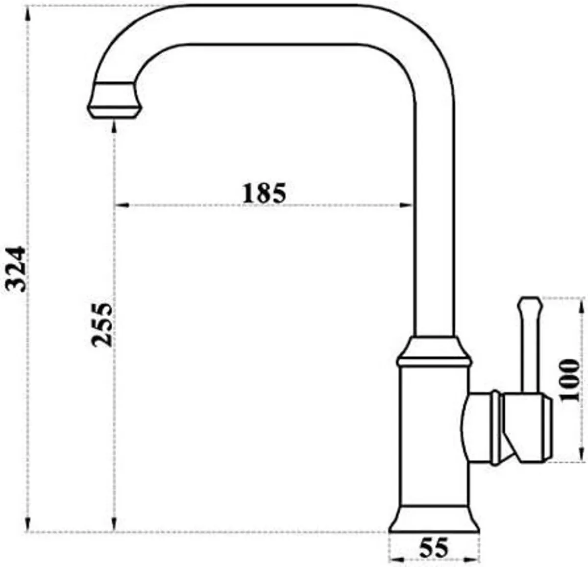 Kitchen Mixer Tap Rotating Sink Faucet Old Copper - Image 4